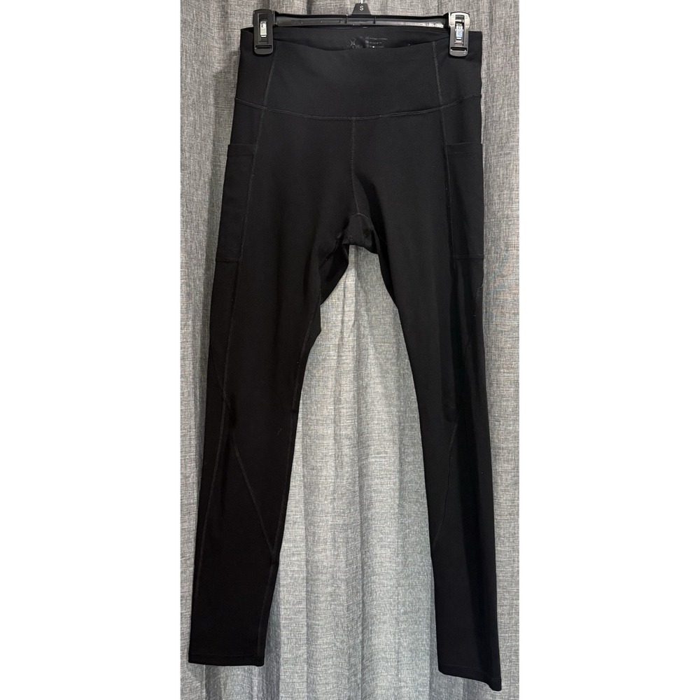 Heathyoga Leggings Womens Size S Black Pockets Pull On Athletic Yoga‎ Pants